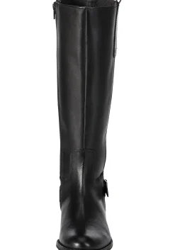 Weitschaftstiefel aus Leder mit Zierschnalle<sheego New