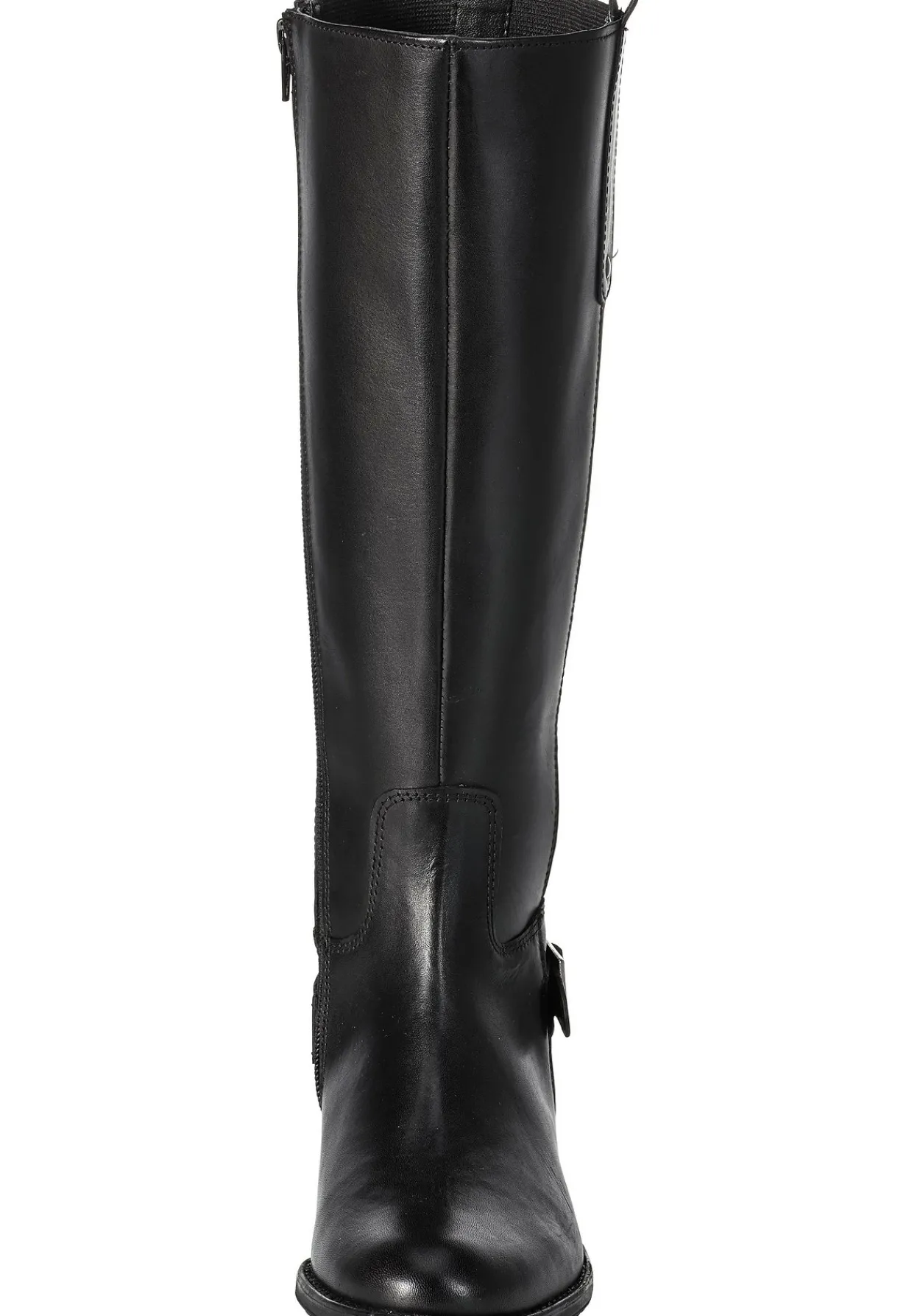 Weitschaftstiefel aus Leder mit Zierschnalle<sheego New