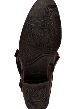 Weitschaftstiefel aus Leder mit Zierschnalle<sheego Clearance
