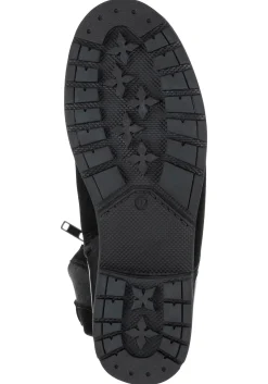 Weitschaftstiefel aus Leder mit Fellimitat<sheego New