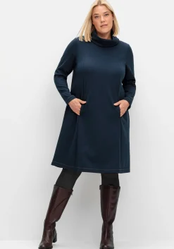 Weitschaftstiefel aus Leder mit Zierschnalle<sheego Clearance