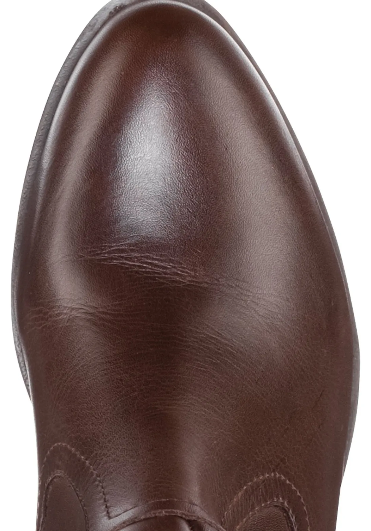 Weitschaftstiefel aus Leder mit drei Zierschnallen<sheego Online