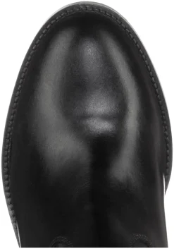 Weitschaftstiefel aus Leder mit Stretch-Einsatz<sheego New