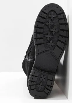 Weitschaftstiefel aus Leder mit Schnürung<sheego Sale