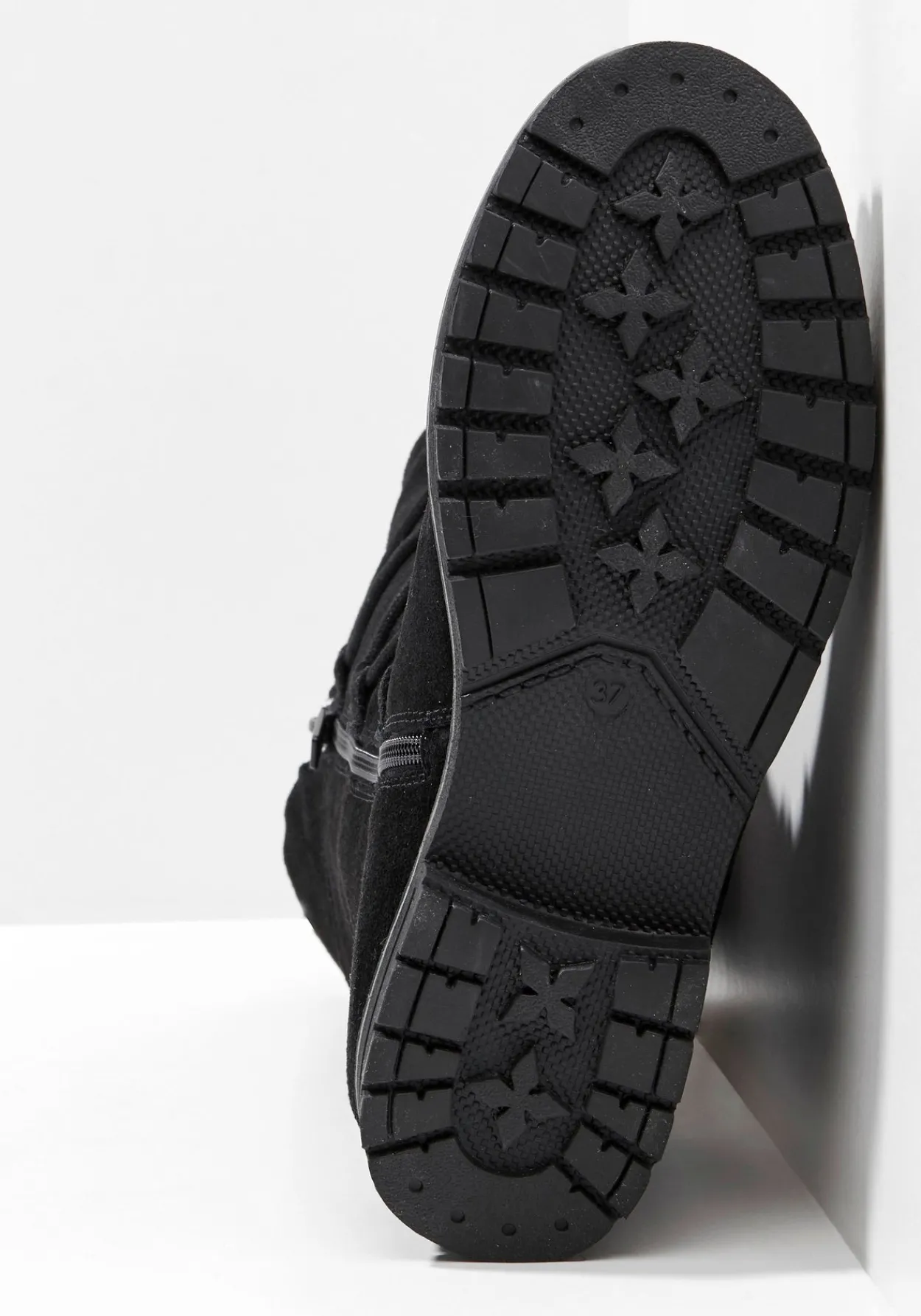 Weitschaftstiefel aus Leder mit Schnürung<sheego Sale