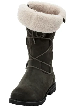 Weitschaftstiefel aus Leder mit Schnürung<sheego Best