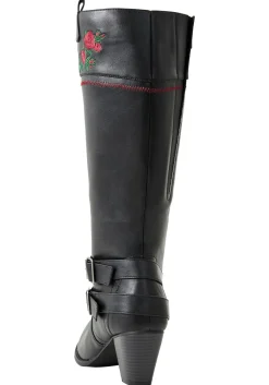 Weitschaftstiefel im Cowboy-Stil, mit Blumenstickerei<sheego by Joe Browns Sale