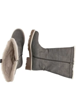 Weitschaftstiefel in Veloursleder-Optik<sheego Best