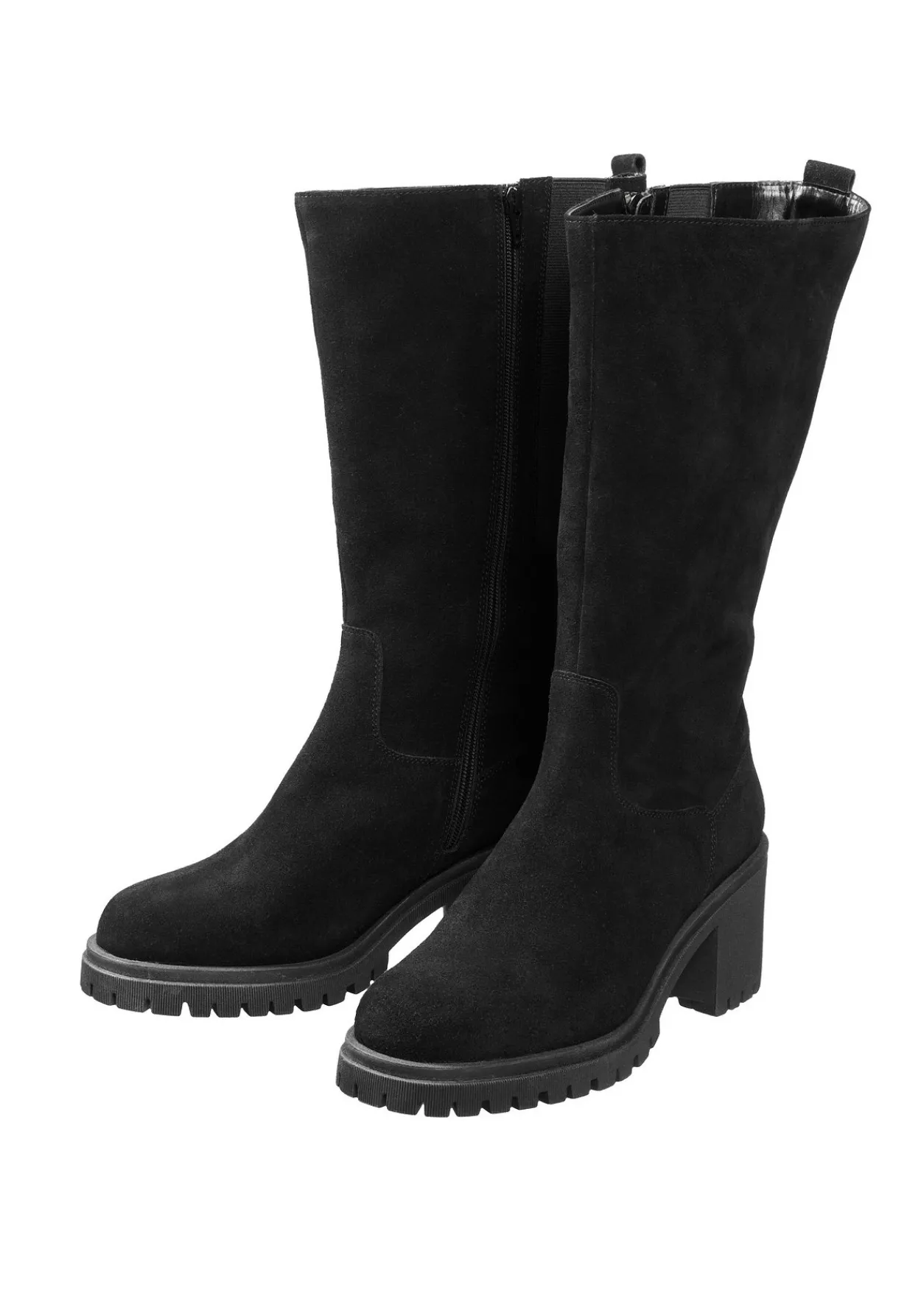 Weitschaftstiefel mit stark profilierter Sohle<sheego Discount