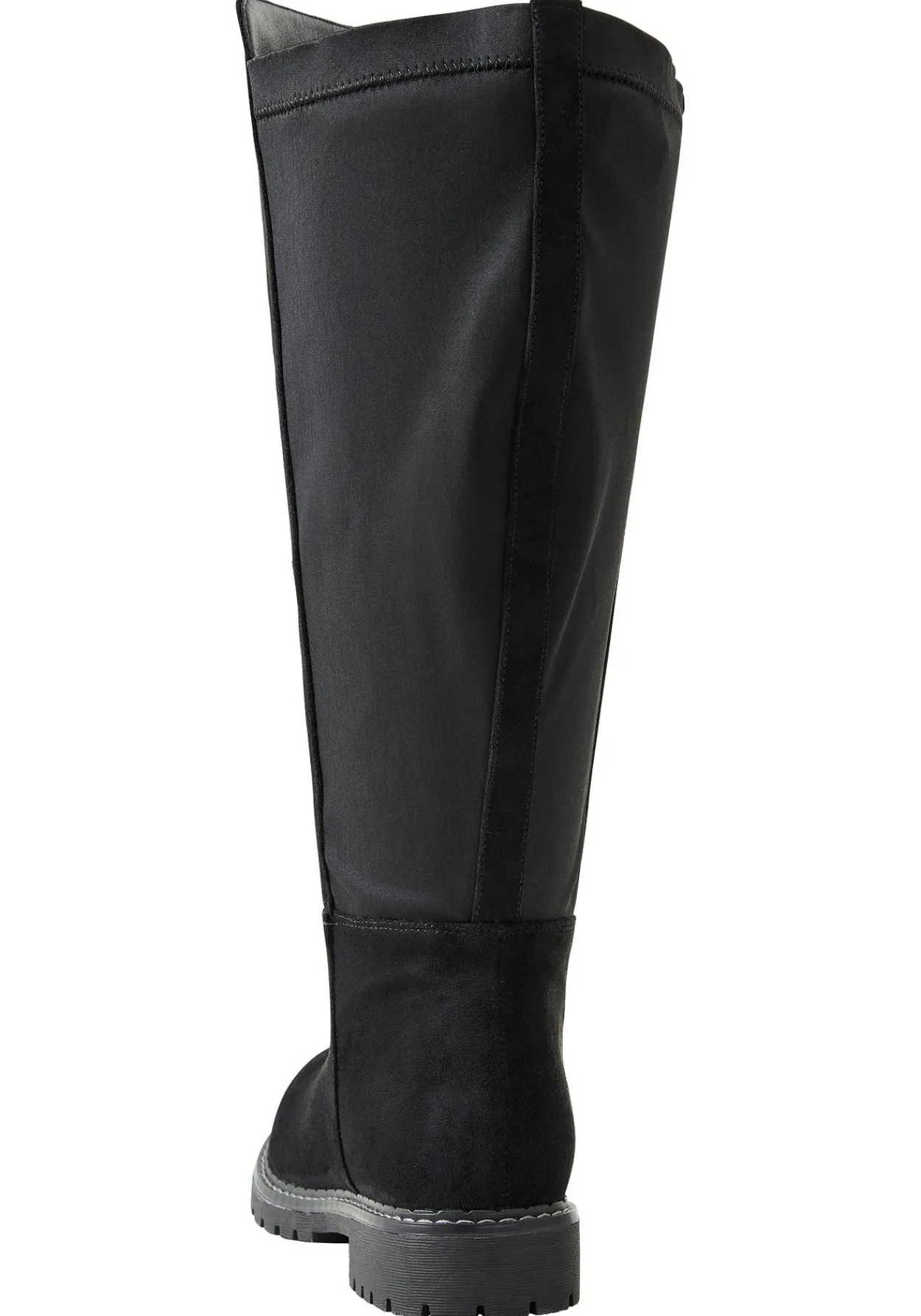 Weitschaftstiefel mit Stretcheinsatz, in Wildleder-Optik<sheego Discount