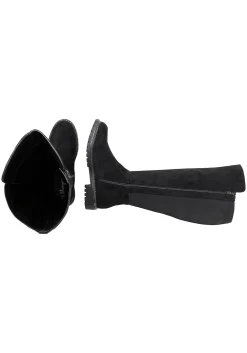 Weitschaftstiefel mit Stretcheinsatz, in Wildleder-Optik<sheego Discount