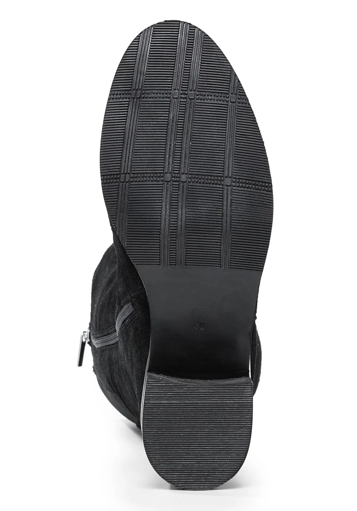Weitschaftstiefel mit Stretcheinsatz, aus Veloursleder<sheego Outlet