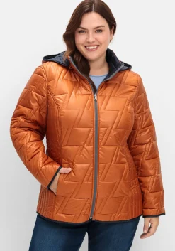 Wendesteppjacke mit Kapuze und Stehkragen<sheego New