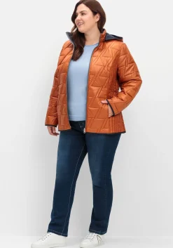 Wendesteppjacke mit Kapuze und Stehkragen<sheego New