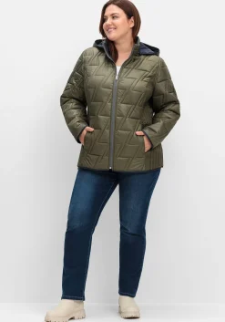 Wendesteppjacke mit Kapuze und Stehkragen<sheego Hot