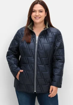 Wendesteppjacke mit Kapuze und Stehkragen<sheego Hot