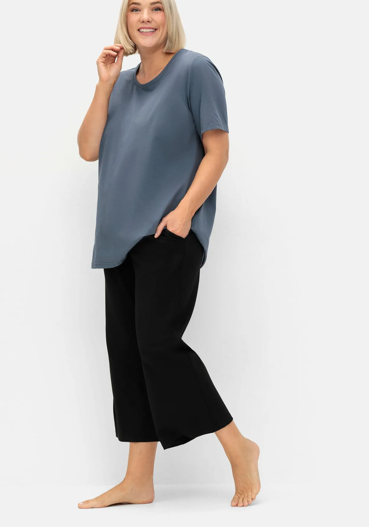 Yogahose in 7/8-Länge, aus Funktionsmaterial<sheego Discount